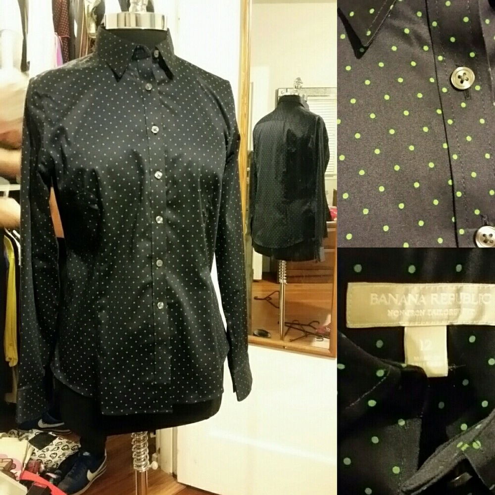 Navy with mint polka dots bloise